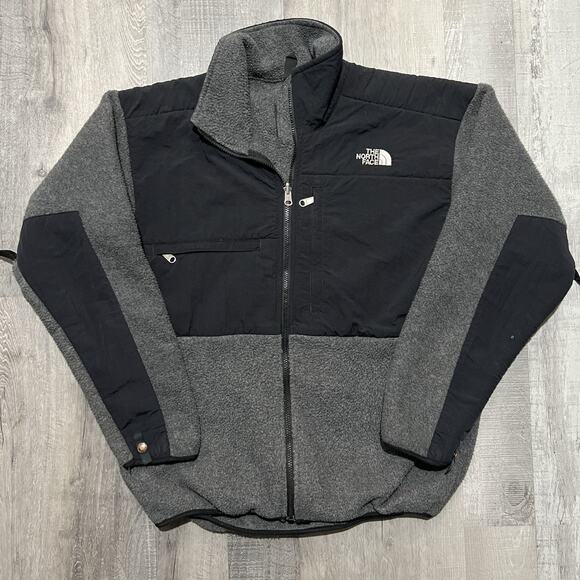 The North Face Other - Vintage 90s The North Face Denali Jacket Fleece Mens L Grey Black Polartec USA